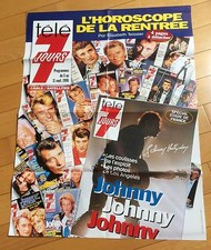 ► AFFICHE - JOHNNY HALLYDAY -  TELE 7 JOURS  - 80x60cm 