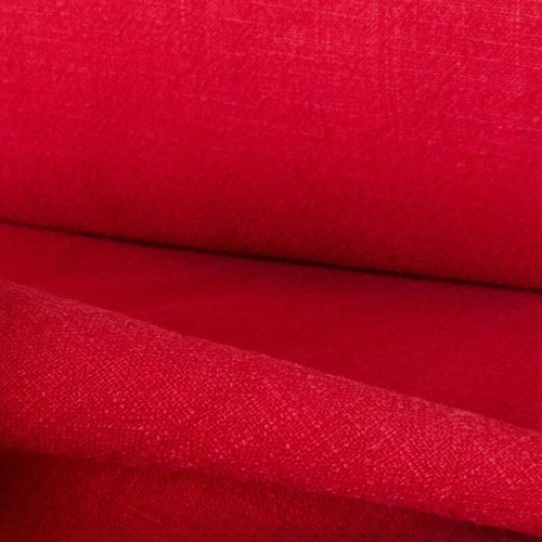 Toile lin lavé - toile, rouge