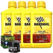 Set Entretien Huile Bardahl XTC 10W30 + Filtre Pour Bimota 750 DB1 S Sr 1985>