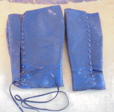 Guétres d'Officier Cuir noir