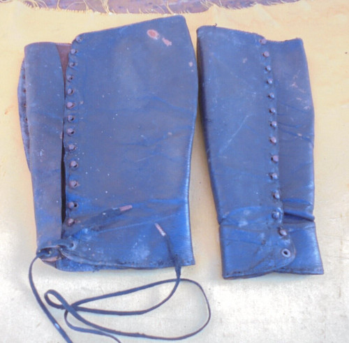 Guétres officier cuir noir - d'officier,