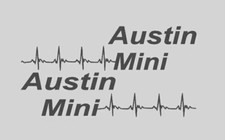 2X STICKERS AUSTIN MINI COOPER