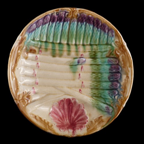 Ancienne assiette asperges - ancienne,