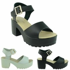 Femmes Épais Bride Cheville