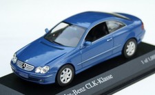 Mercedes CLK Coupé C209 Bj. 2002-2005, Jaspisblau-Metallic, MINICHAMPS 1:43,
