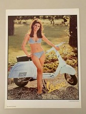 VESPA 50 CC,1967 VINTAGE PINUP MODEL RAQUEL WELCH,RARE 1970'S POSTER