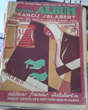 Année 1923 PARTITION   PIANO /  ALBUM SALABERT N° 12 - 25 DANSES POUR PIANO SEUL