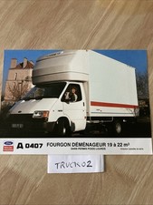 Ford A 0407 fourgon déménagement prospectus catalogue camion poids lourd