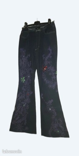 Jeans brodé année - , 1970