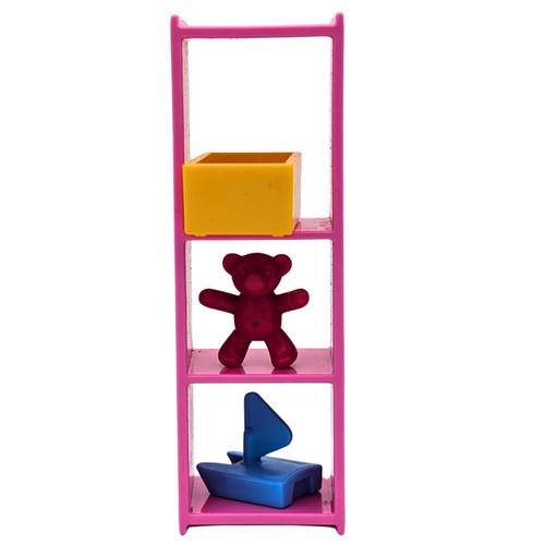 Playmobil lot étagère rose