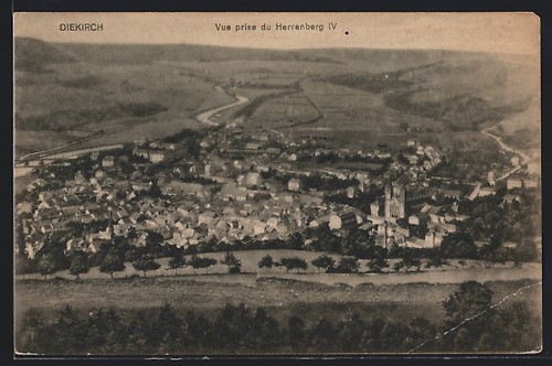Cpa diekirch vue prise du - diekirch,,