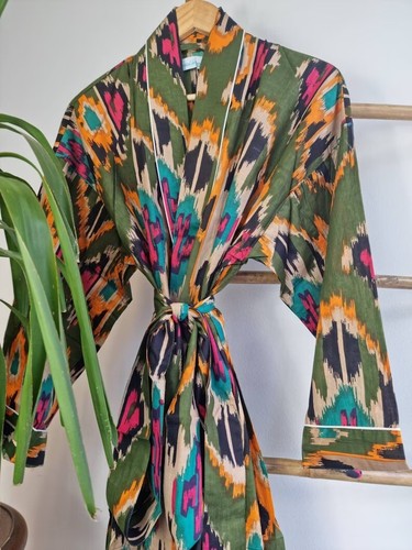 Robe kimono coton - de, de
