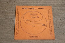 hameçon de pêche anciens "racine diamant Phénix " 6/0