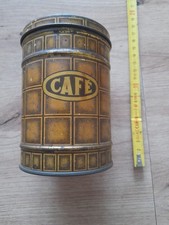 Boîte à café en fer blanc