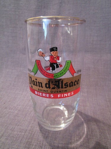 Verre bière publicitaire - a,