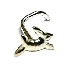 Lièvre Nez Clou Sautant Ostara 22g (0.6mm) 925 Argent Sterling Boucle Fin