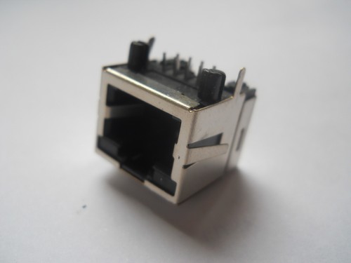 Embase blindée coudée - , rj45