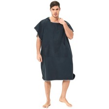 Serviette Plage 110 x 90 cm Serviette de Poncho Adulte Serviette de Bain Micr...