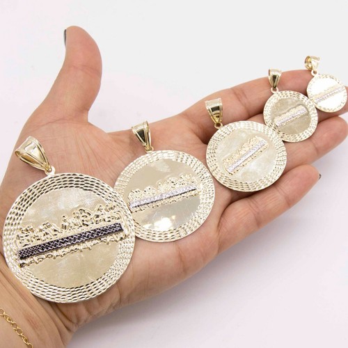 Pendentif médaille deux tons - médaille,