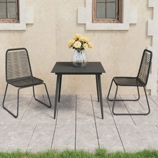 Salon de Jardin 3 pcs Rotin