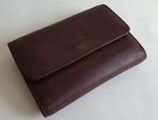 ARTHUR&ASTON portefeuille carte cuir prune 11,5/8,5 cm tbeg 