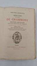 ANTOINE HAMILTON / MÉMOIRES DU COMTE DE GRAMMONT / 1876
