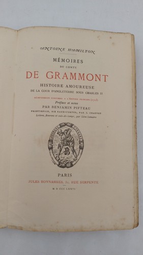 Antoine hamilton mémoires - hamilton,
