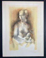 Manolo RUIZ-PIPO "Jeune femme nue" Lithographie signée