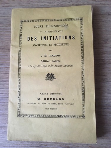 Franc maçonnerie ragon - franc-maçonnerie,