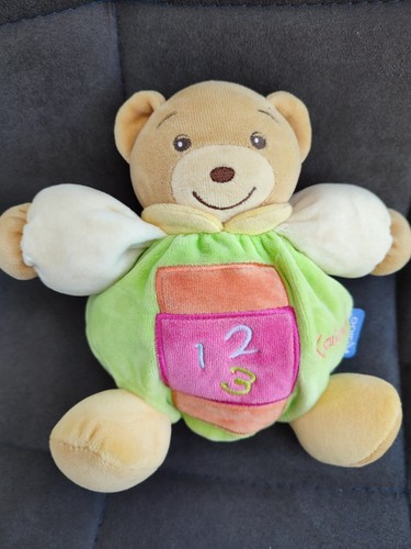 Doudou ours boule rose vert - boule,