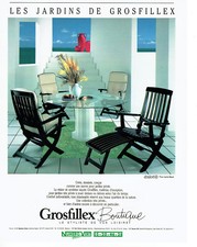 Publicité Advertising 108 1988   Grosfillex Boutique salon jardin résine