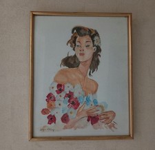 Aquarelle ancienne –