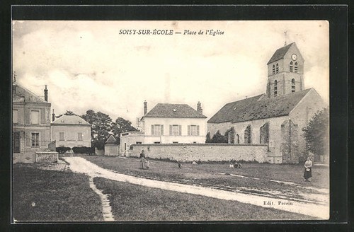 Cpa soisy sur école place - cpa, soisy-sur-École,
