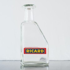 Carafe pichet publicitaire verre RICARD anisette liqueur bistrot 1970 vintage