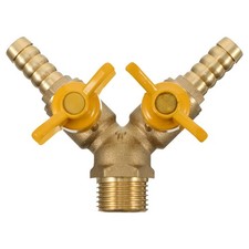 Boule en Y en laiton, arrêt à 3 voies pour connecteur de tuyaux d'huile de