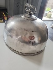 ANCIENNE GRANDE CLOCHE DE SERVICE MÉTAL ARGENTÉ CUIVRÉ JACQUES AUGUSTIN GANDAIS