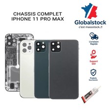 CHASSIS ARRIERE COMPLET POUR IPHONE 11 PRO MAX GRIS VERT BLANC