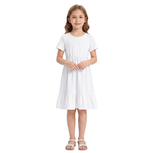 Robe longe évasée - robe, mi-longe