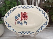 Plat Badonviller vintage fleur