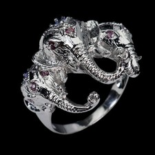 925 Bague en Argent Rond