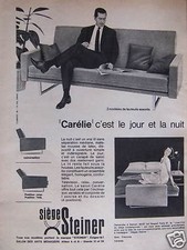 PUBLICITÉ SIÈGE STEINER CANAPÉ CARÉLIE C'EST LE JOUR ET LA NUIT