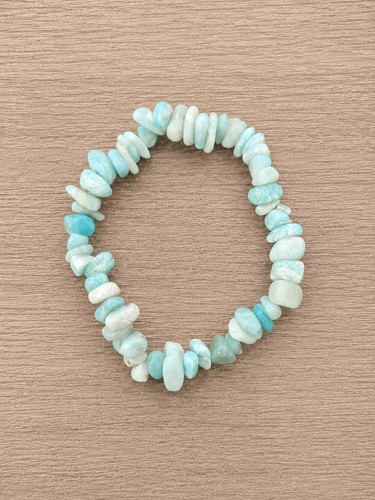 Bracelet chips amazonite - chips, de