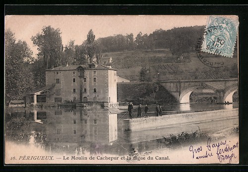 Cpa périgueux moulin - périgueux,, le