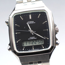 [Exc+5] Montre Citizen C201-089979 Alarm Chrono Homme Qz Vintage Fonctionne...