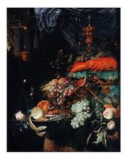 Nature morte vintage art mural