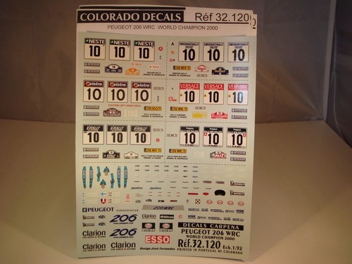 Decals plaques rallye - 1/32,