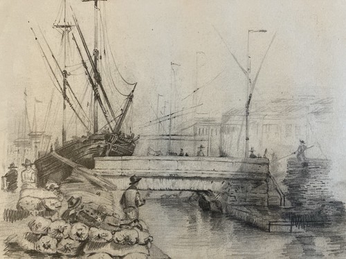 Dessin retour xixe 1850 - dessin,