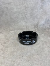 Vintage 1990s Black&White Whisky Glass Ashtray
