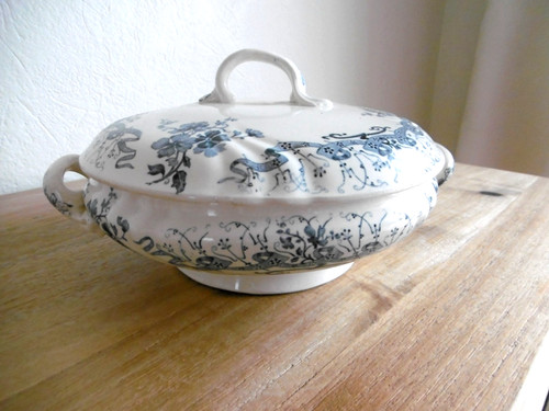 Legumier faience longwy decor - faience,