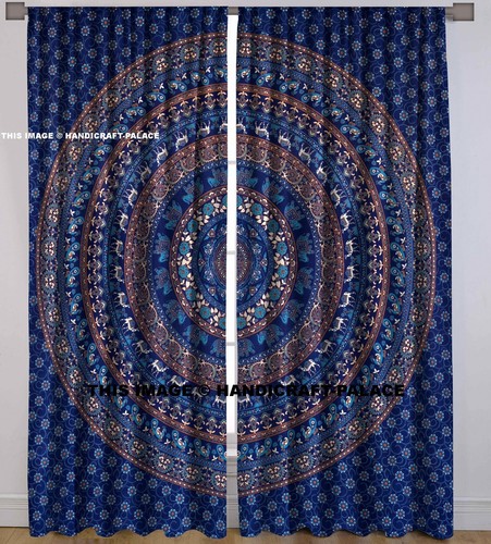 Rideaux coton pour porte - rideaux, en